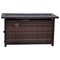 Flash Furniture Black/Espresso 50,000 BTU Patio Fire Pit Table YO-GYM81008-BK-GG - alternate 6